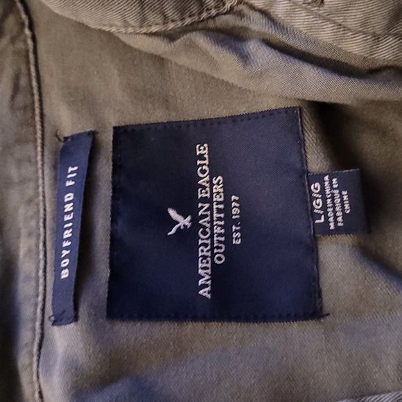 AE Boyfriend Cotton Button Up - Picture 3 of 5